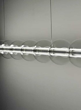 意大利Luce Sferica餐厅吊灯设计师极简款岛台吧台餐桌玻璃长条灯