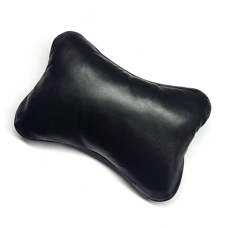 红花银桦 绵羊皮k车用枕 真皮汽车头枕护颈枕骨头枕一个装 轻奢华