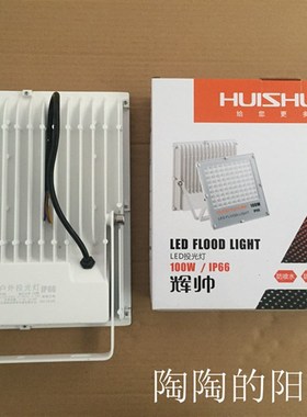 辉HS-05B0100 100WLED户外投光灯防水屋檐墙角门头户外招牌射灯