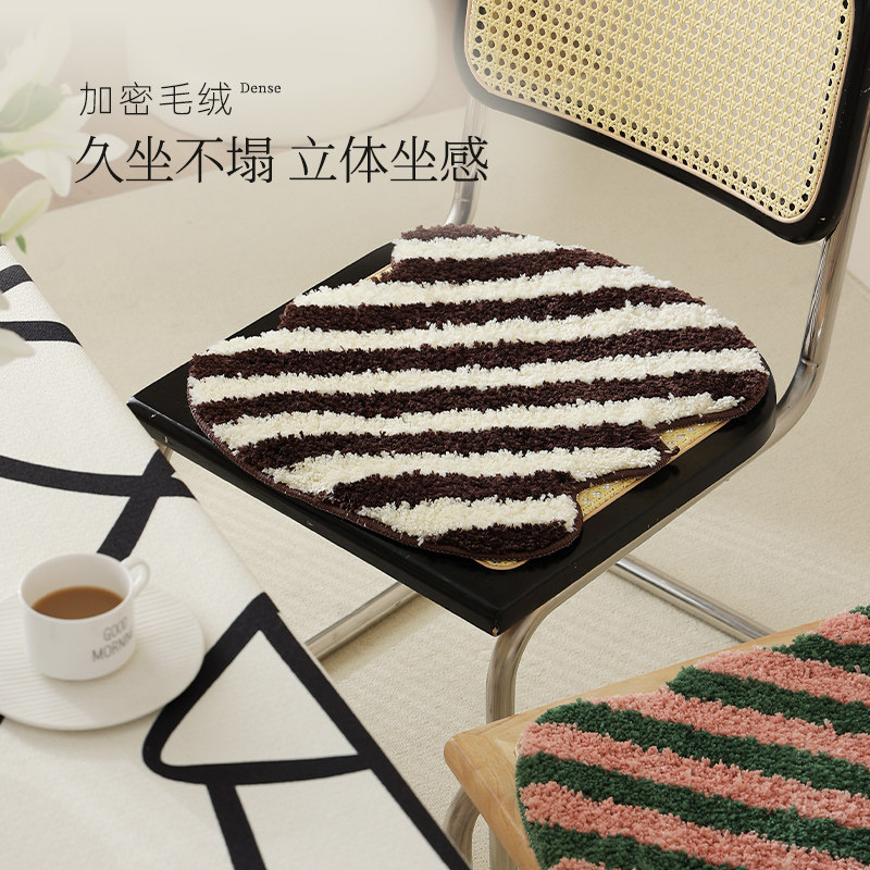 复古坐垫夏季夏天异形餐椅垫餐桌椅子垫子办公室久坐不累屁垫薄款