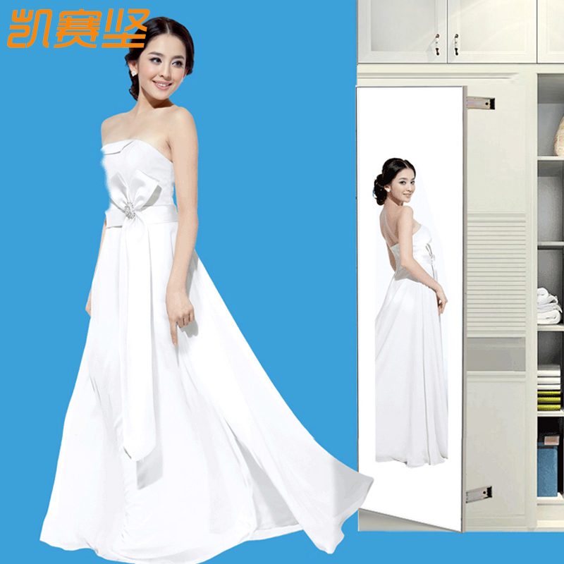 衣柜镜子推拉镜全身镜平开门隐藏衣橱伸缩折叠镜试衣柜内置穿衣镜