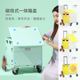 露禾LOHE菜篮拉杆车家用购物小推车折叠买菜车小拉车便携手拉拖车