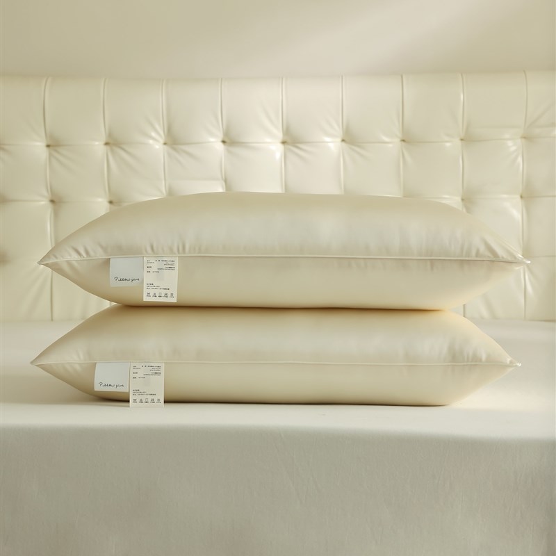 Pillowg Jans中枕基础款无荧光枕芯 缎面香槟金