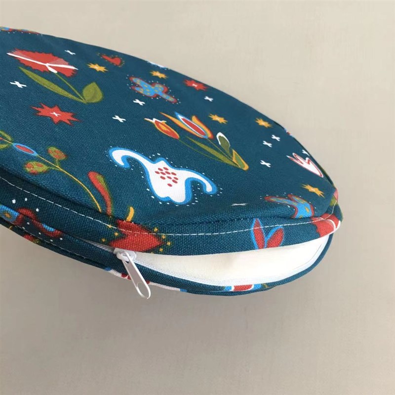 帆布可拆洗套子蒲团圆o形罩子款海绵垫子.厚3cm椅垫薄垫子石凳垫