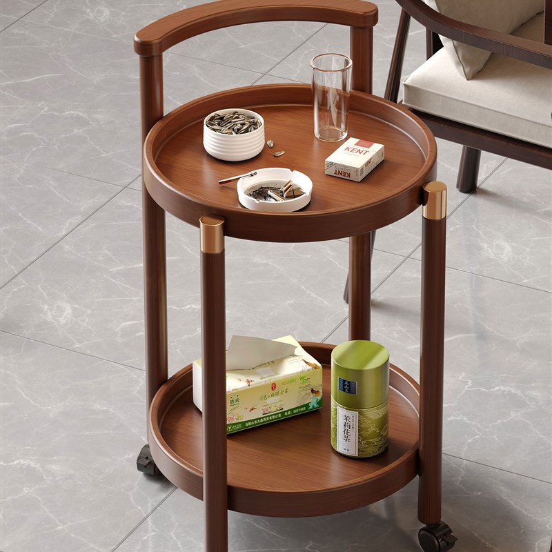 棋牌室专用可移动茶几麻将t打牌茶水柜带轮小推车沙发边几小型茶