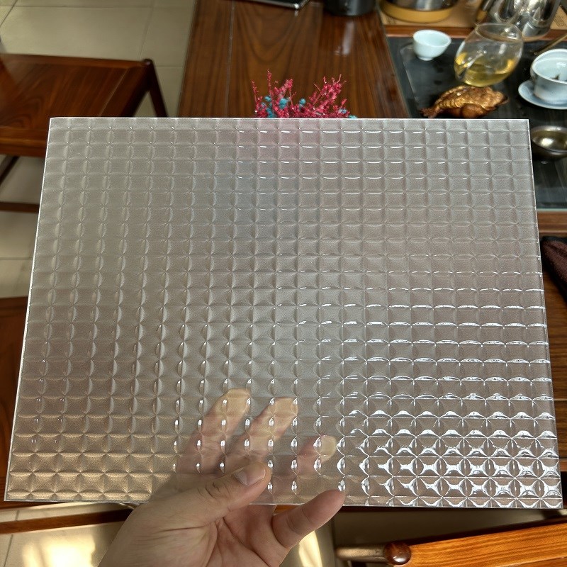 钢化超白油砂艺术玻璃屏风隔断玄关洗手M台半墙淋浴室干湿分离