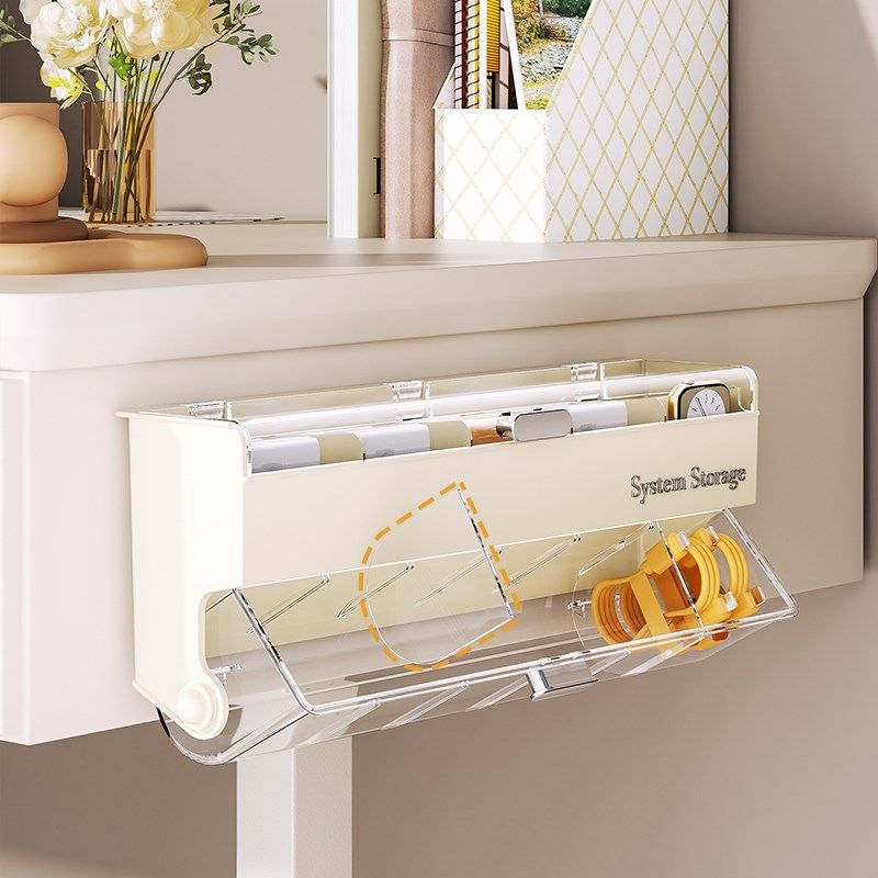 多功能数据线收纳盒家用壁挂式手机充电器数据线电源线整理大容量