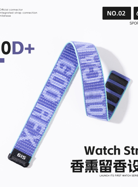 61S_运动香水手表带丨适用Galaxy三星Watch Ultra/8/7/Classic LTE版/蓝牙版专用尼龙编织物22mm替换腕带