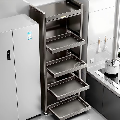 送货上门【厨房抽拉柜】层距加高