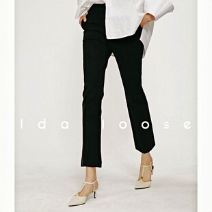 Idaloose都市职场lady九分薄绒弹力瘦腿裤西裤锥裤靴裤
