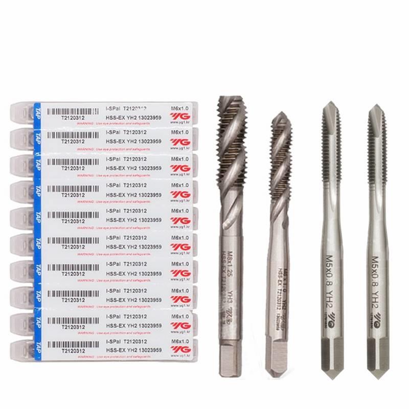 韩国YG铝合金专用螺旋丝锥进口先端丝攻含钴机用不锈钢铜铁铝用牙