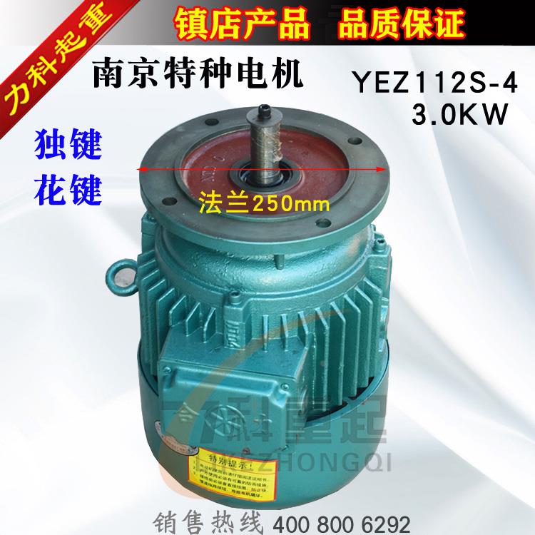南京特种电机YEZ112S-4/3.0KW摆线针轮减速机电机YEZ电机
