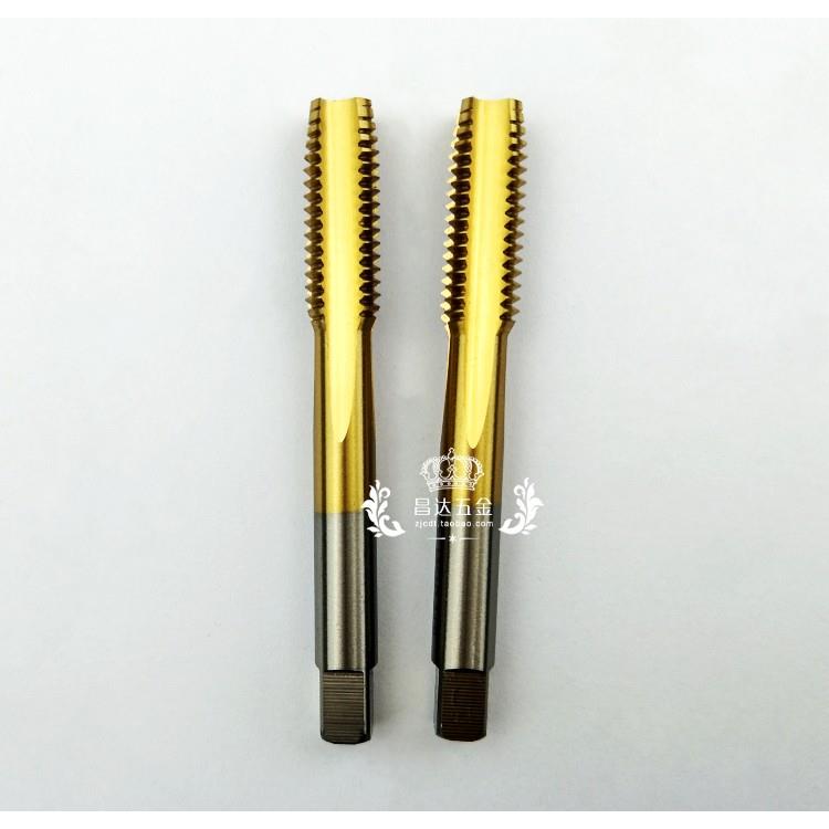 大连镀钛机用丝锥M6M8M10M12M16*1.25*0.75涂层高速钢细牙丝攻HSS