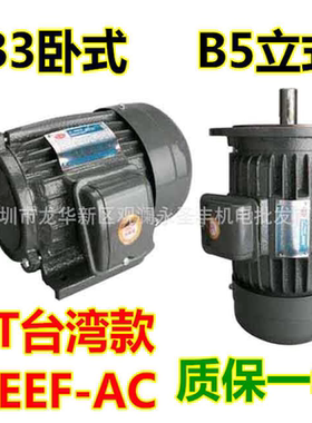 YT712-4极三相异步电动机0.5HP0.37KW卧式电机AEEF-AC立式马达