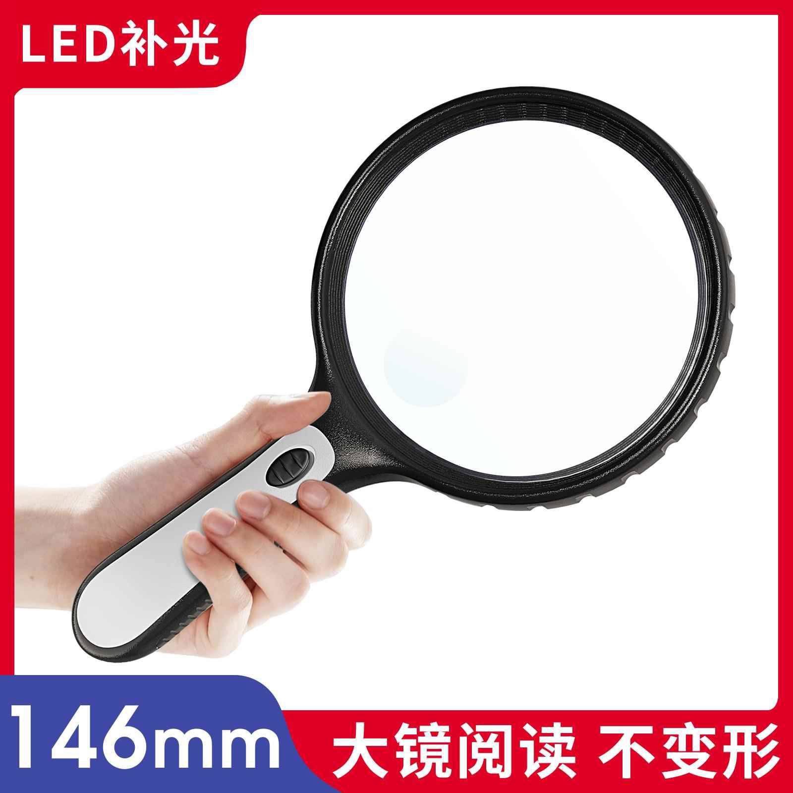 放大镜高清正老人用100倍手持高倍阅读扩大镜60倍鉴定专用便携