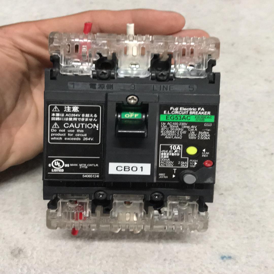 议价FUJI Electric FA开关EG53AC断路器10A
