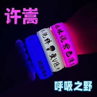 许嵩应援发光手环周边呼吸之野演唱会音乐节氛围发光道具荧光棒