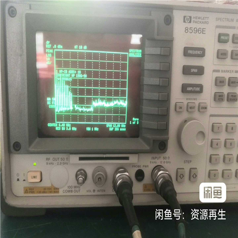 议价~HP8596E,，测试各频点功率都正常。保修三个月！