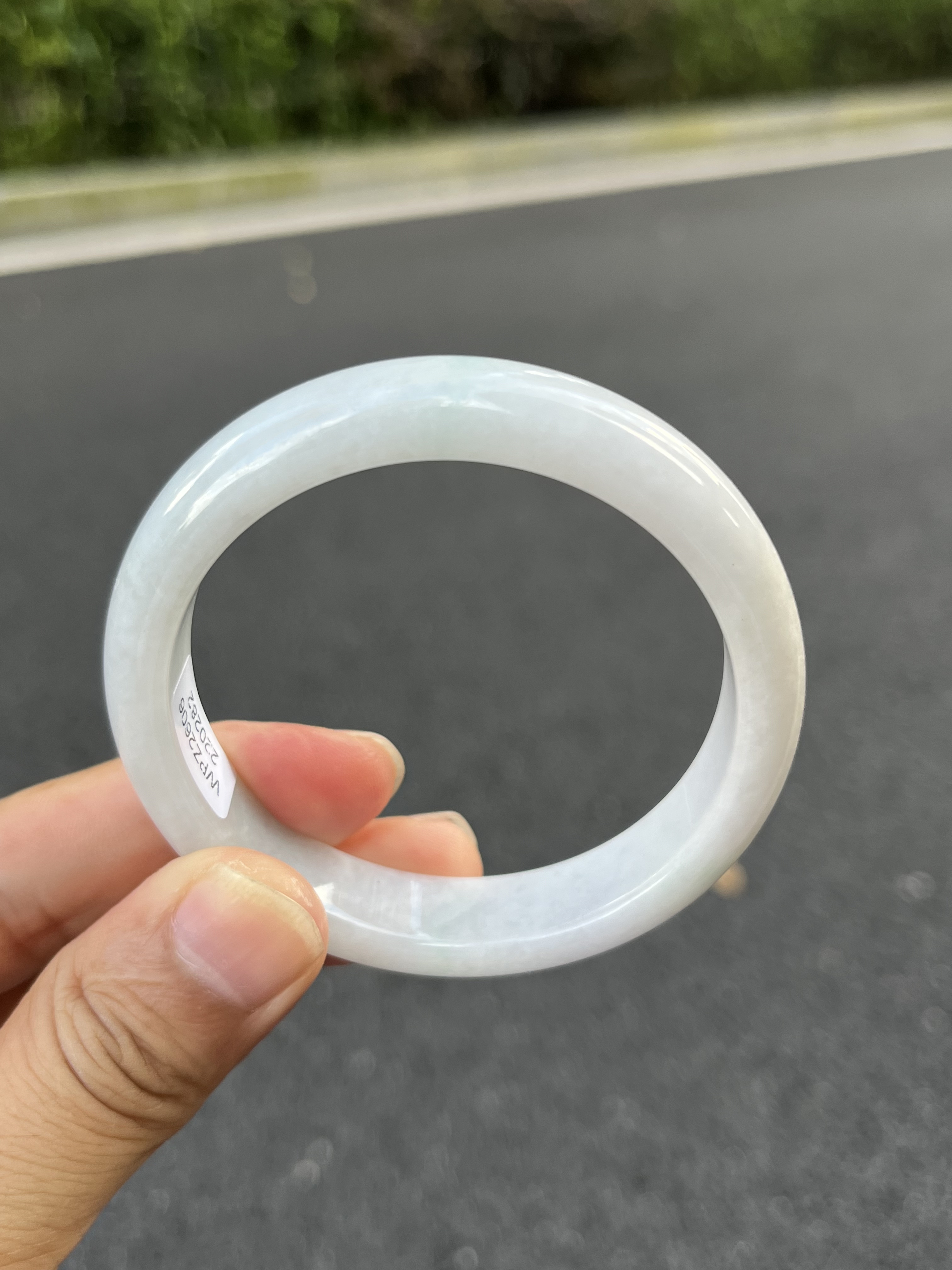 0282天然A货翡翠手镯54.缅甸翡翠