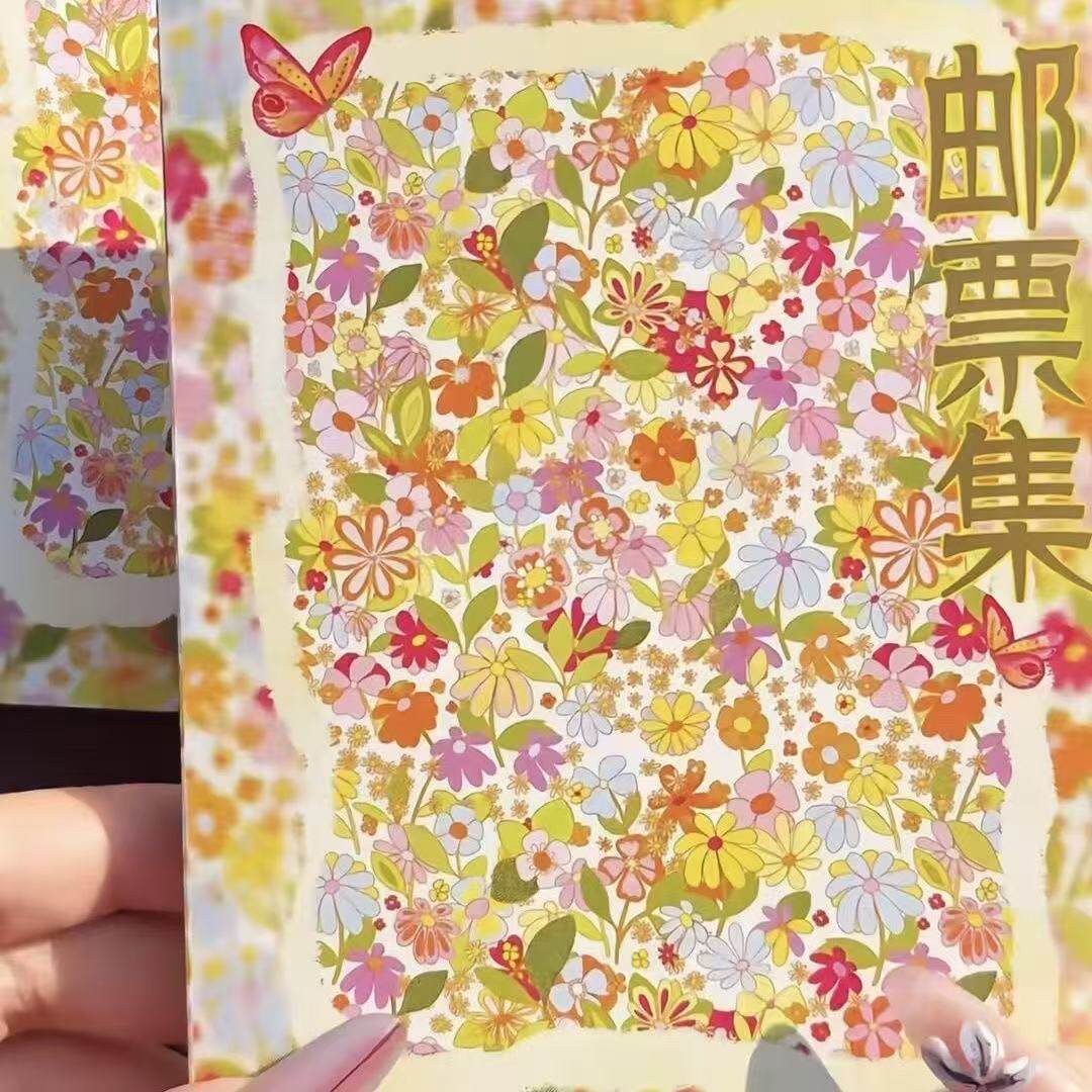 小物贴纸书邮寄集整本巨厚少女碎花diy装饰拼贴素材手账便携口袋