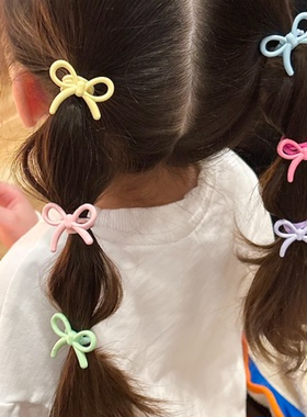 【现货】BebePrince韩国进口儿童发饰蝴蝶结发圈糖果色小皮筋头绳