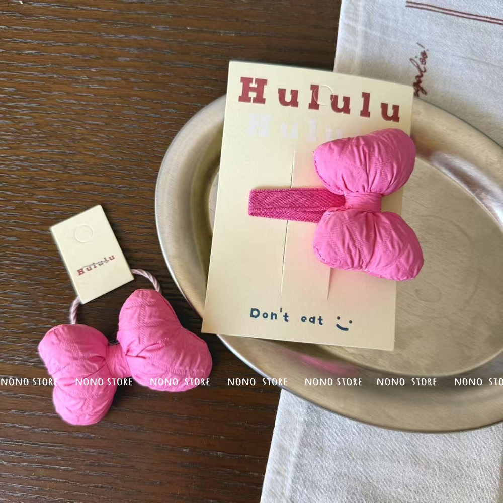 【一件包邮】女童可爱充棉蝴蝶结掰掰夹马卡龙色发圈刘海夹头饰