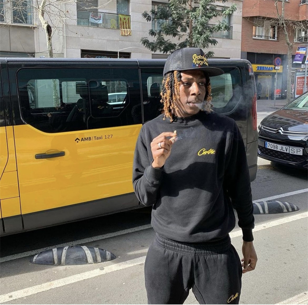 刺绣Corteiz时尚卫衣套装