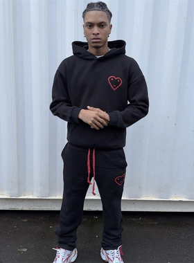 Carsicko 新款修身拉链男士休闲运动哈伦裤百搭高端宽松卫衣长裤