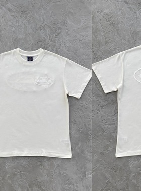 Corteiz 新款时尚百搭休闲情人节白色印花短袖T恤夏季痞帅高品质