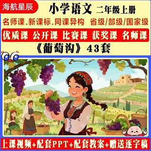 葡萄沟-语文二年级上册优质公开课视频课件ppt教案逐字稿板贴