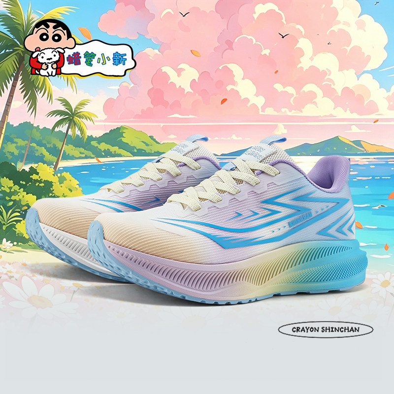蜡笔小新鞋子男软底减震户外跑步鞋春夏情侣轻便透气运动休闲鞋男