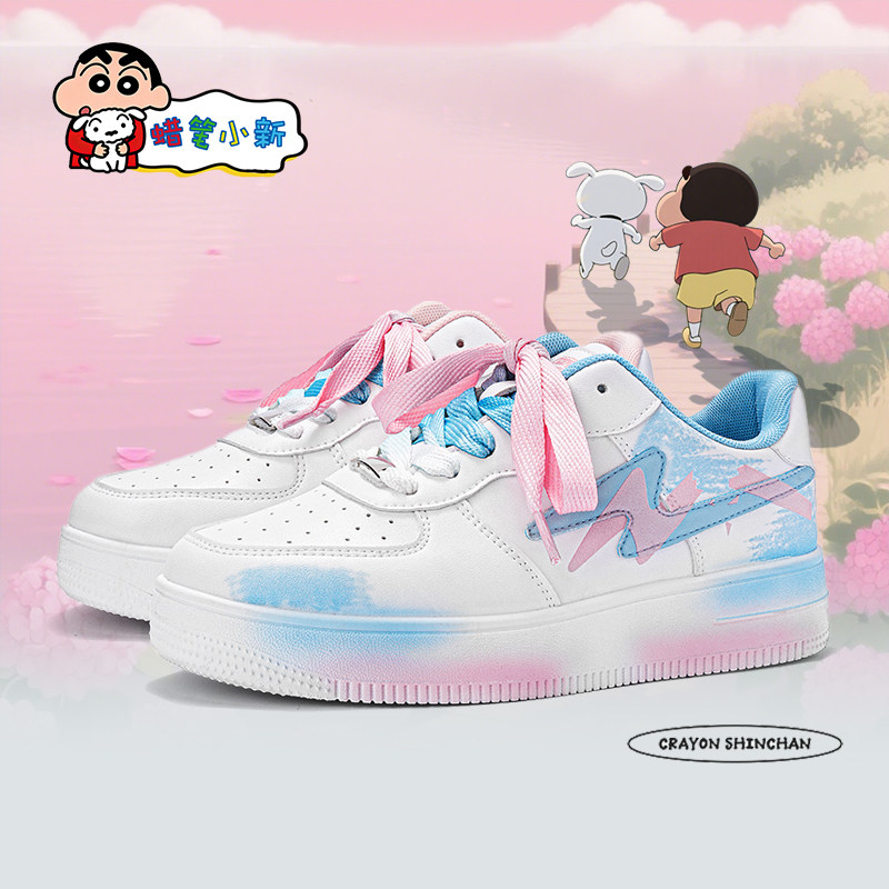 蜡笔小新鞋子男鞋板鞋2026春夏新款情侣休闲鞋男款鸳鸯鞋面包鞋潮