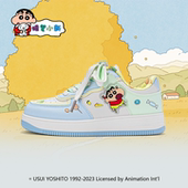 蜡笔小新鞋 厚底增高低帮保暖潮鞋 子男糖果蓝情侣空军板鞋 秋冬新款