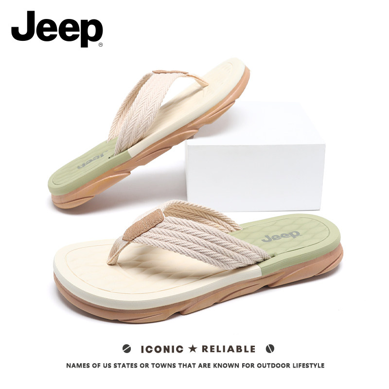 JEEP/吉普人字拖男新款夏季防滑夹趾拖鞋男士海边户外沙滩凉鞋男,流行男鞋,人字拖,淘宝优惠券,粉丝福利购,淘宝优惠卷