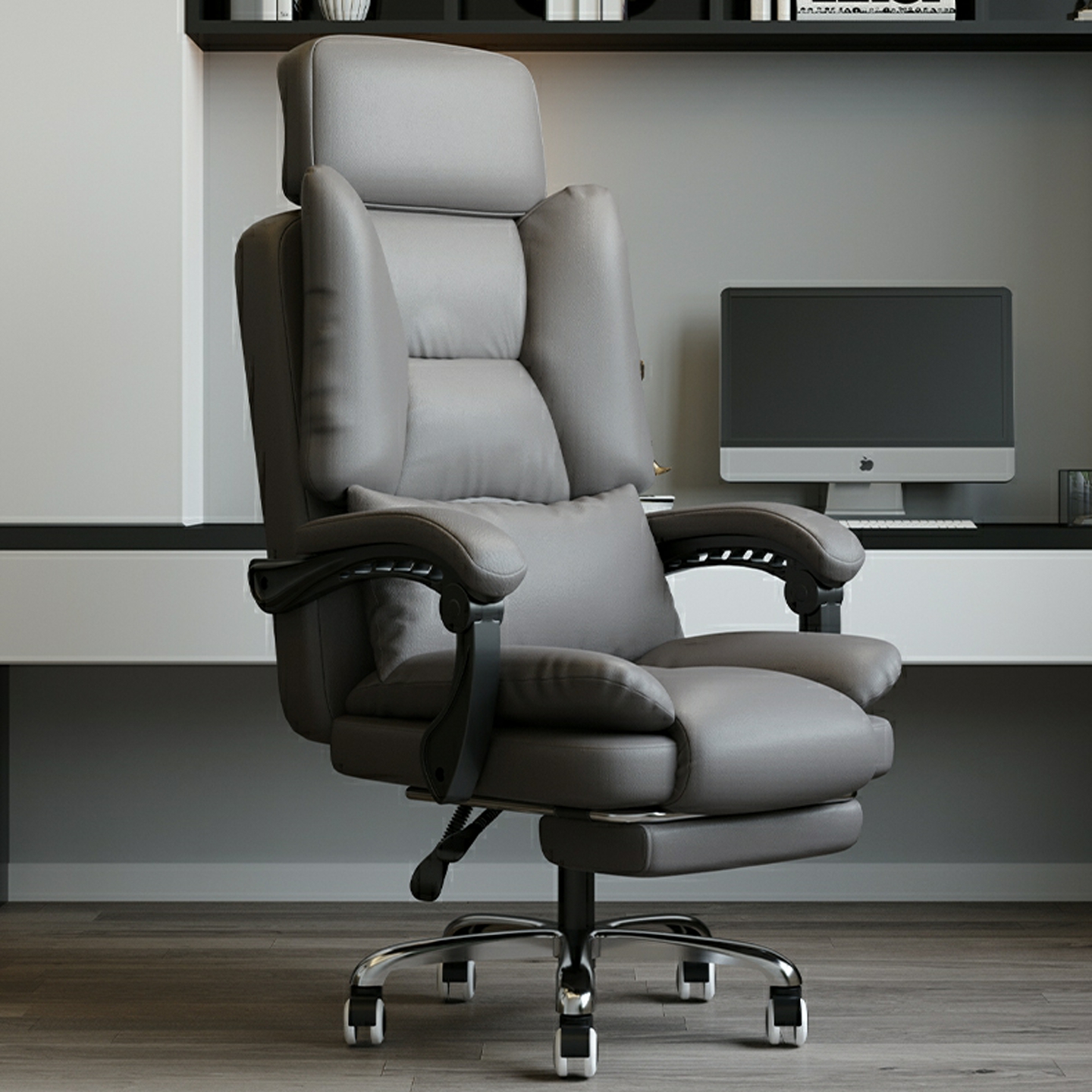 老板椅家用可躺真皮沙发椅电脑椅