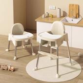 宝宝餐椅餐桌婴儿吃饭椅儿童椅子便携式 家用高低可调多功能学坐椅
