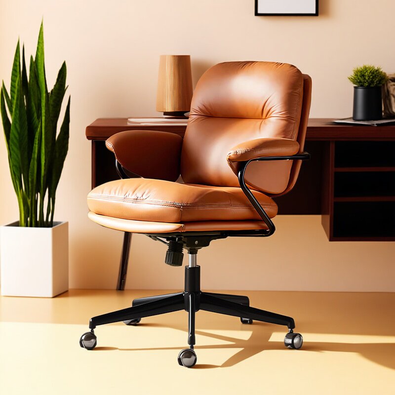 电脑椅办公椅真皮升降旋转会议椅