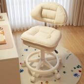 电脑椅女生化妆椅家用卧室梳妆台椅子可调节升降旋转椅工椅办公椅