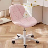 化妆椅女生卧室高级感电脑椅家用办公靠背椅阳台梳妆椅升降万向轮
