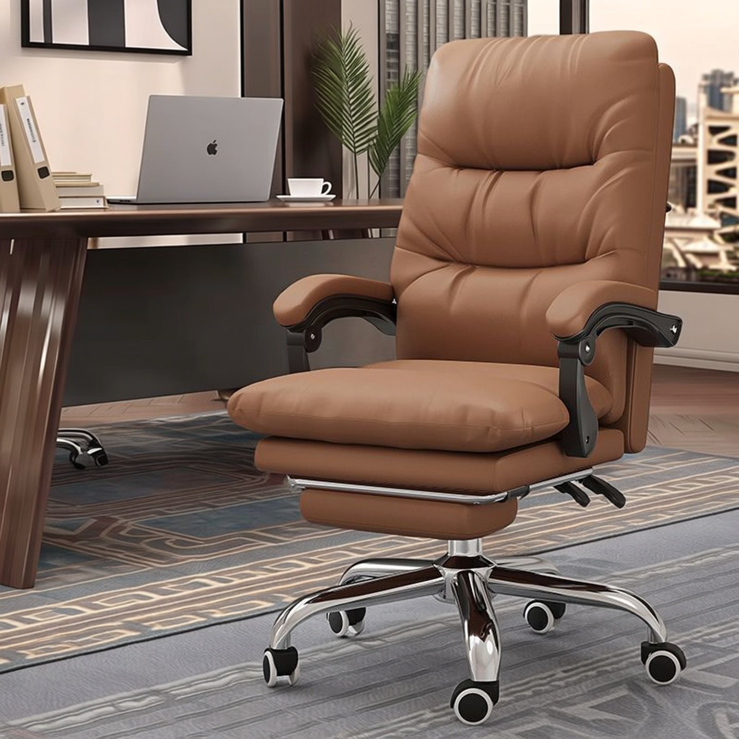 老板椅子真皮可躺椅午睡沙发椅子