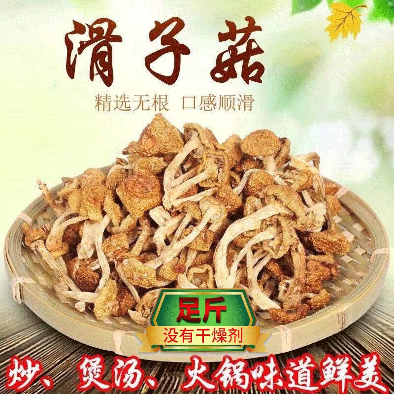 干货滑子菇农家出品干菌菇滑子蘑家用日常烹饪煲汤炒菜食用菌食材