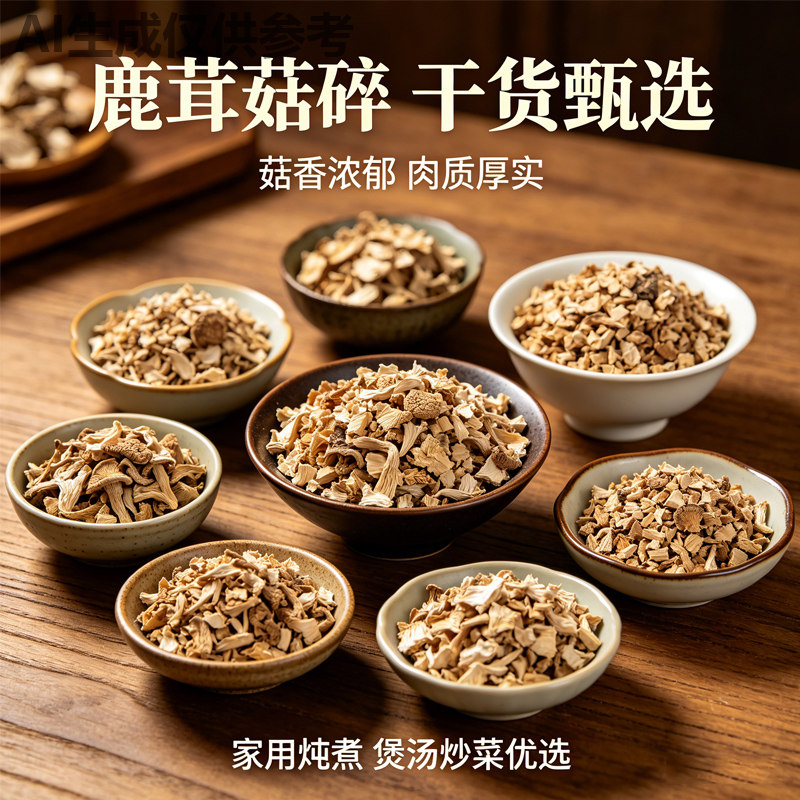 古田干鹿茸菇碎干货批发