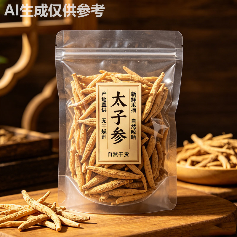 太子参干货自然晾晒袋装干货批发