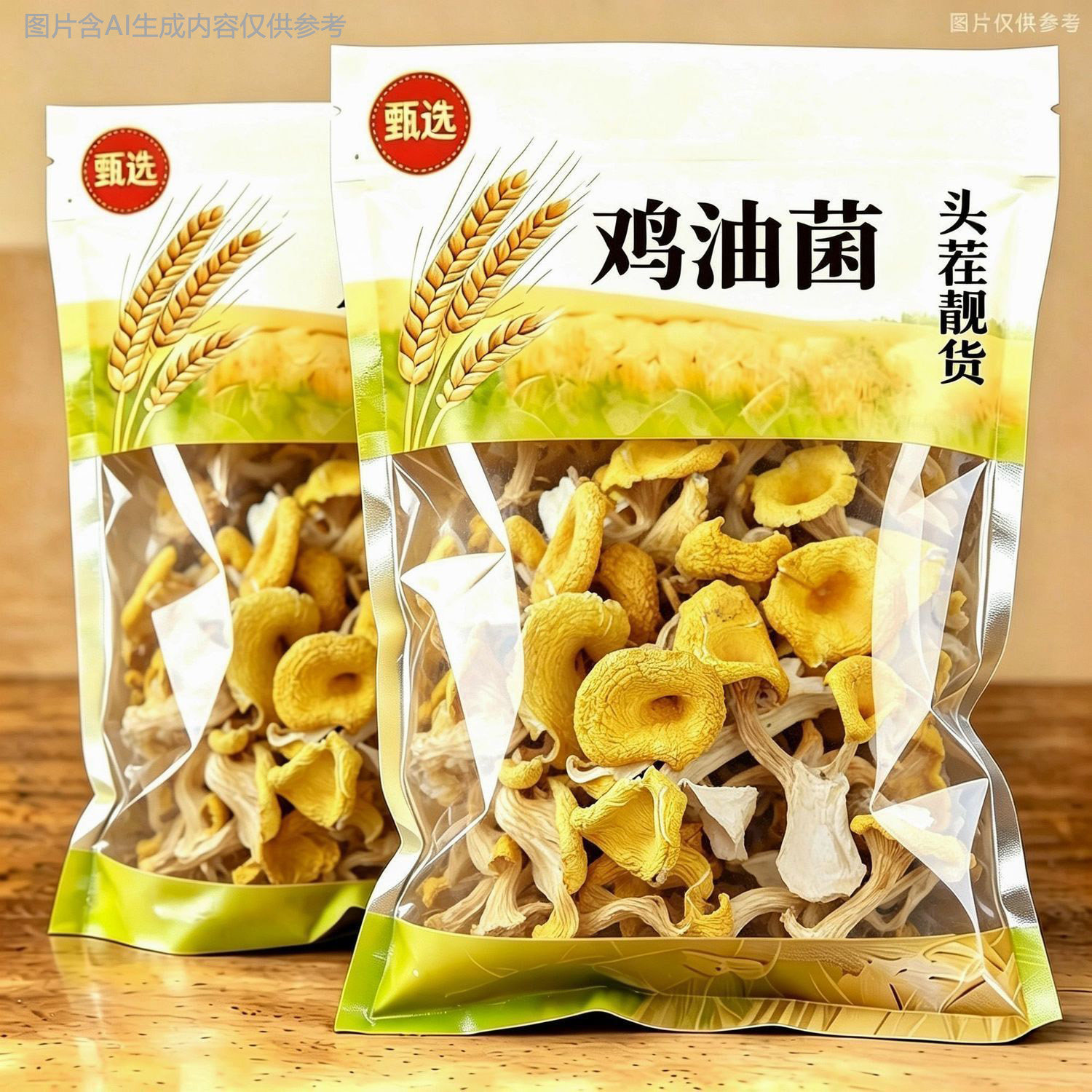 头茬鸡油菌干货菌菇特产级蘑菇