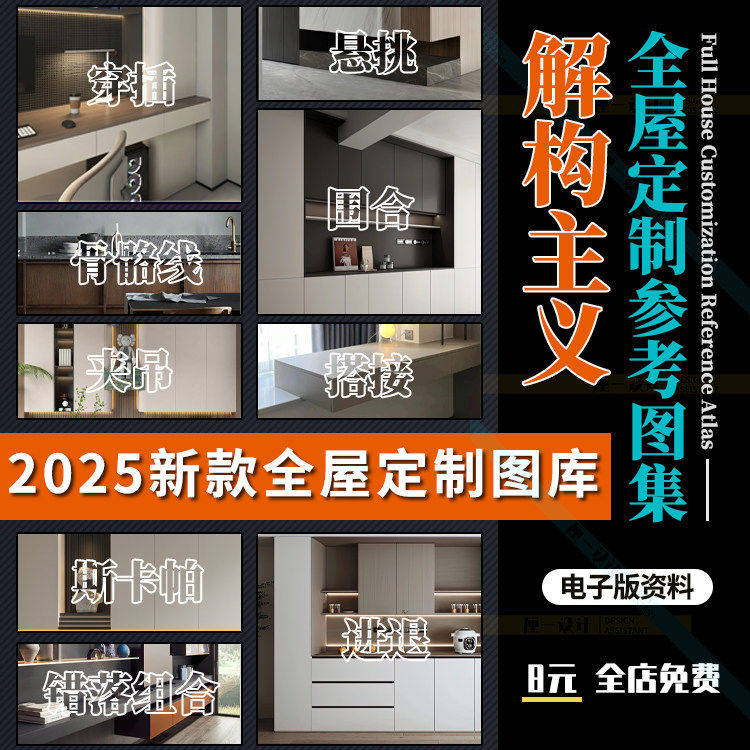 全屋定制解构 结构主义 高定设计空间造型图库视频案例参考效果图