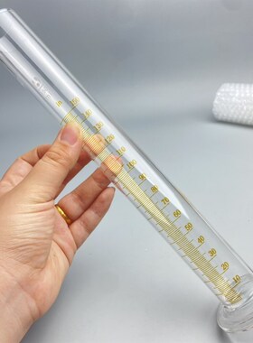 量入式玻璃精密量筒0.5ml 1 23150毫升分度1ml耐高温包过检带底座