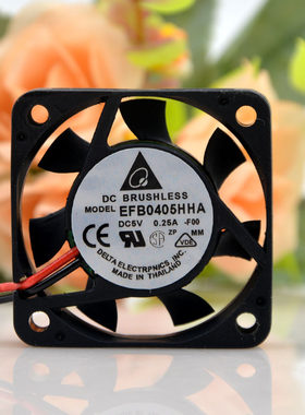 全新台达4CM 5V 0.25A EFB0405HHA 4010静音投影仪3线USB散热风扇