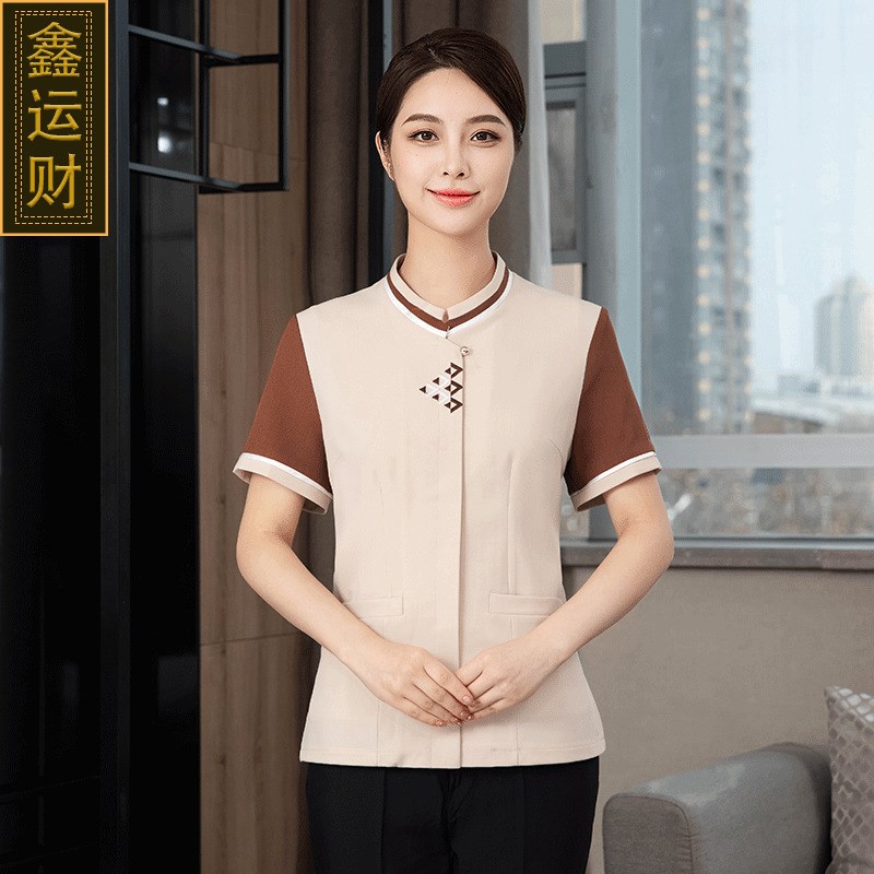 速发酒店保洁工作服夏装套装物业楼层宾馆客房保洁员阿姨AP制服