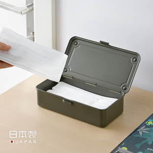 速发形O铁皮盒针线盒收纳盒方盒长药Y盒桌面金属盒