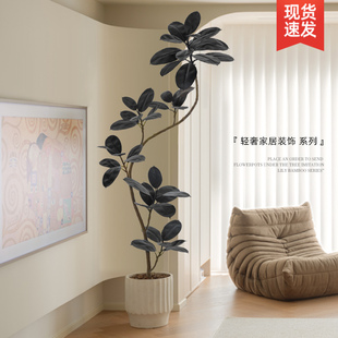 速发树物花轻奢假植树仿生植绿室内大型装饰客厅盆栽落地摆件